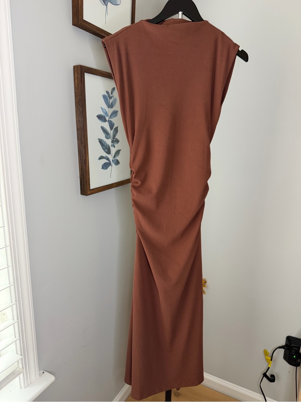 iris Rust Brown Maxi Dress